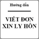 Cách viết đơn ly hôn